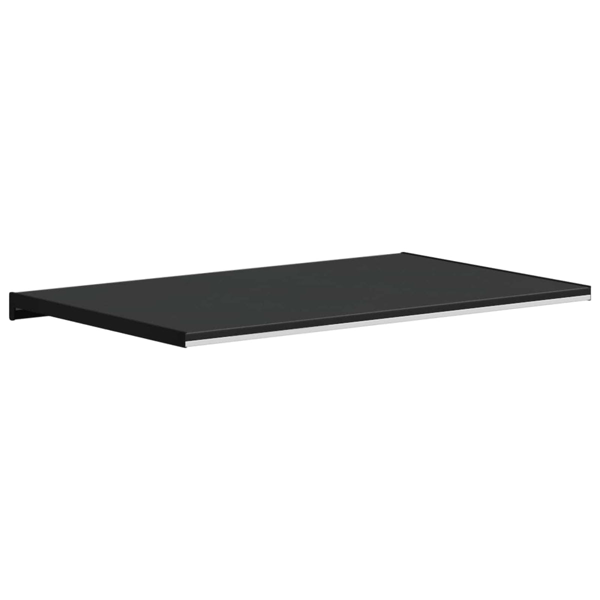 Vindueskarm Sort med træstruktur 80 x 50 x 4,5 cm PVC