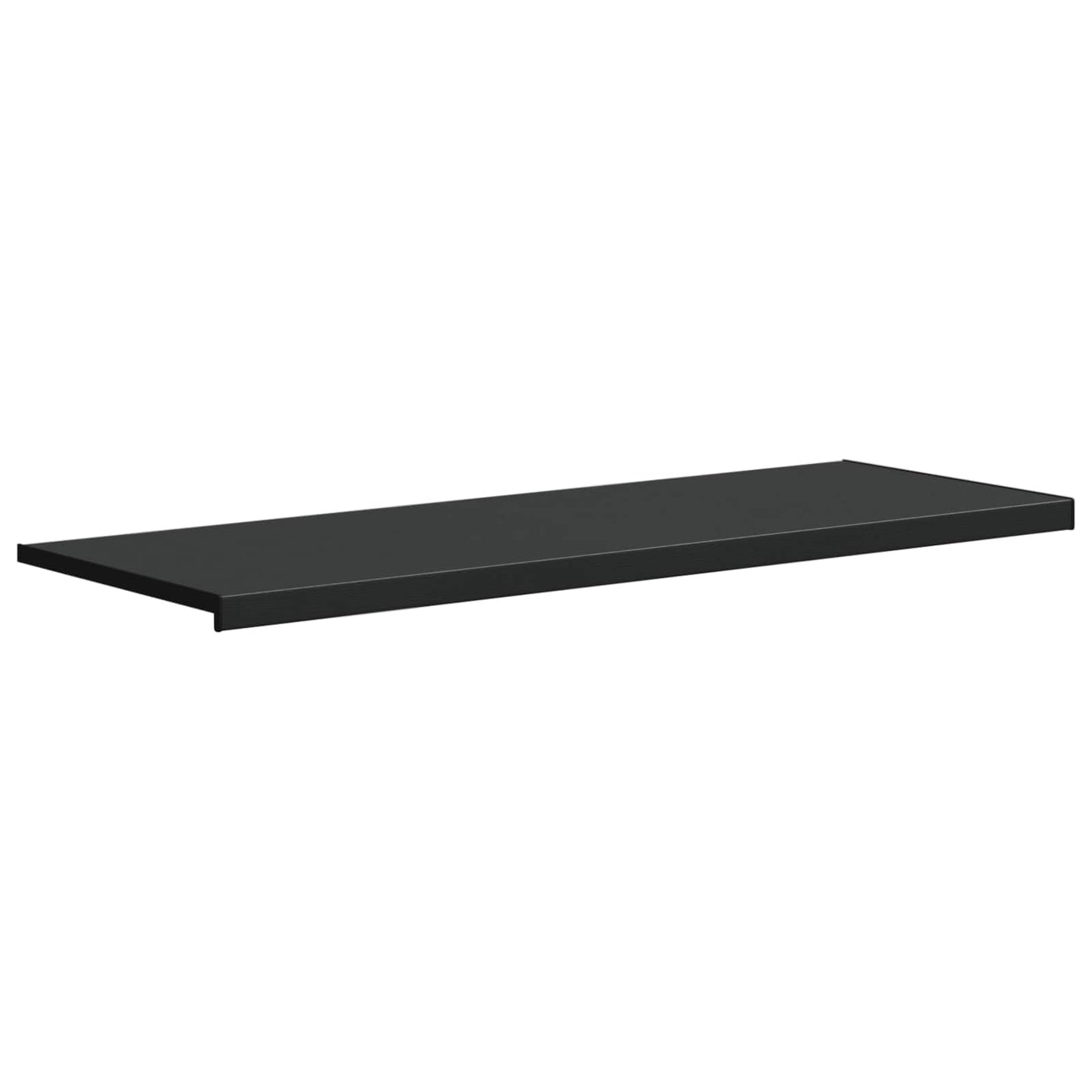 Vindueskarm Sort med træstruktur 120 x 50 x 4,5 cm PVC
