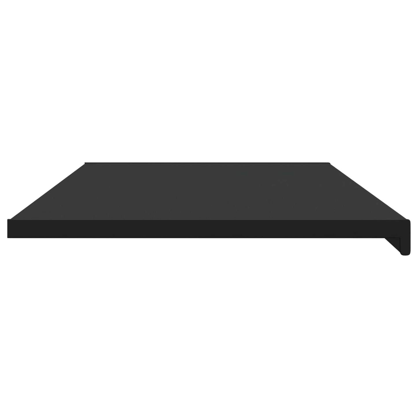 Vindueskarm Sort med træstruktur 160 x 50 x 4,5 cm PVC