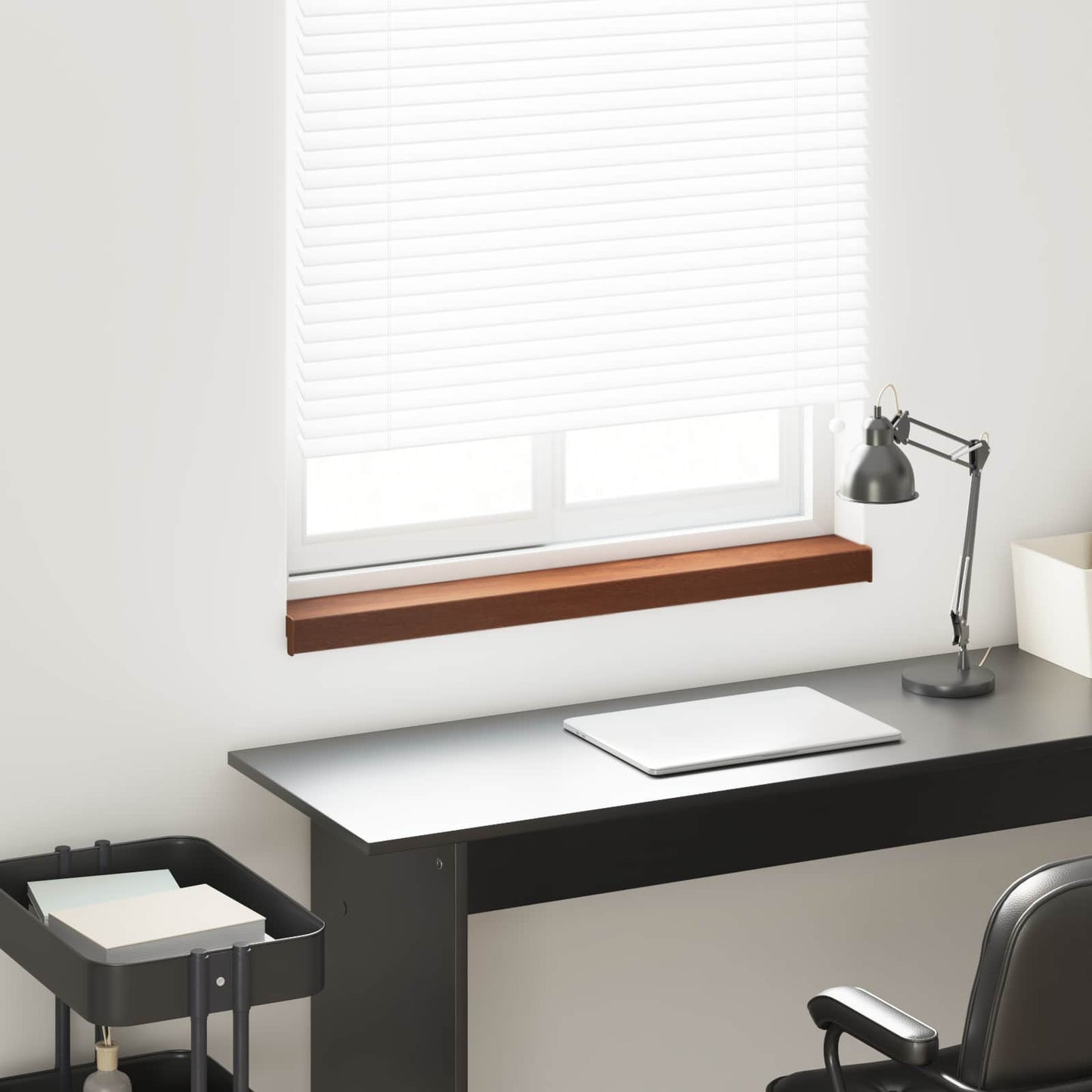 Vindueskarm Brun træ 60 x 10 x 4,5 cm PVC