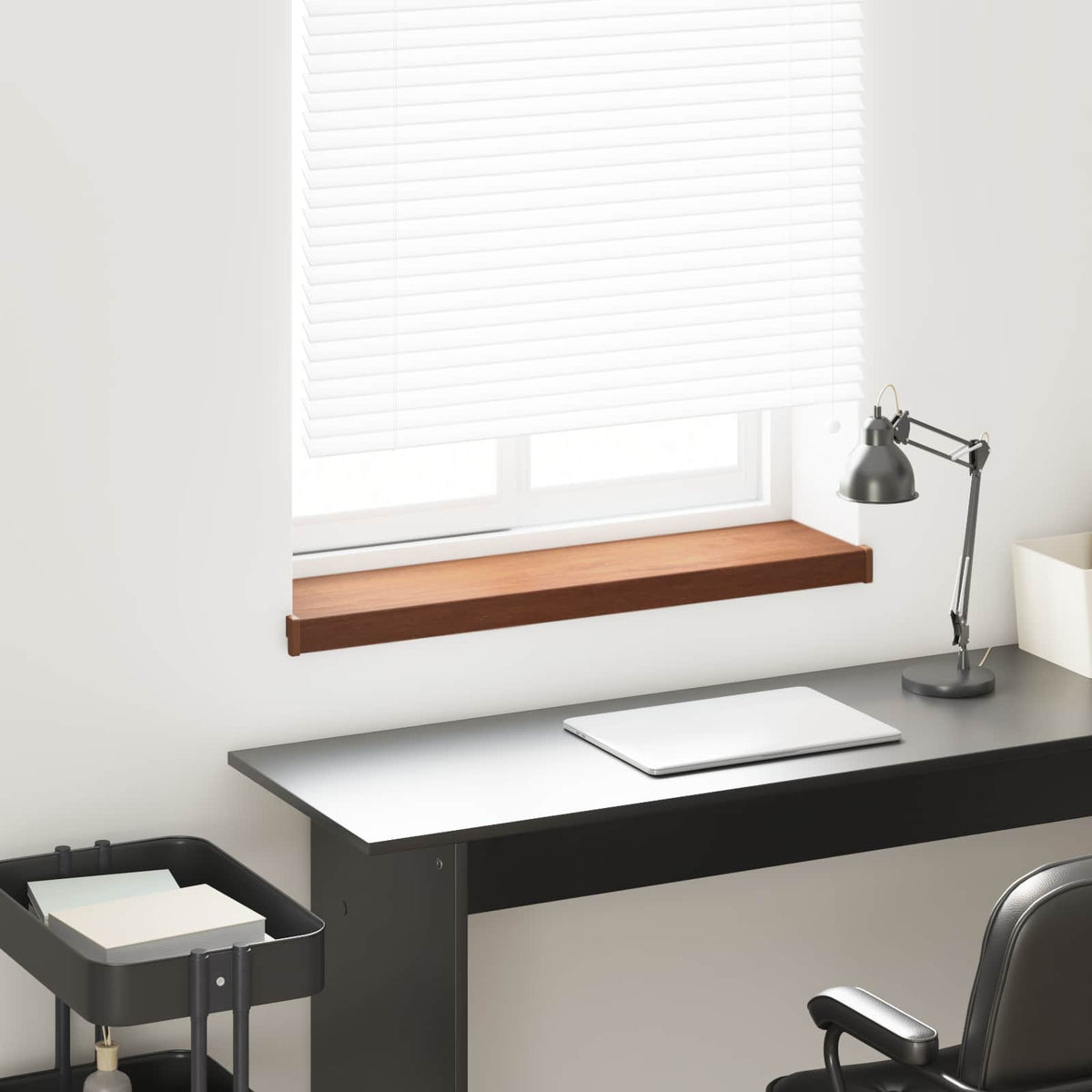 Vindueskarm Brun træ 80 x 20 x 4,5 cm PVC