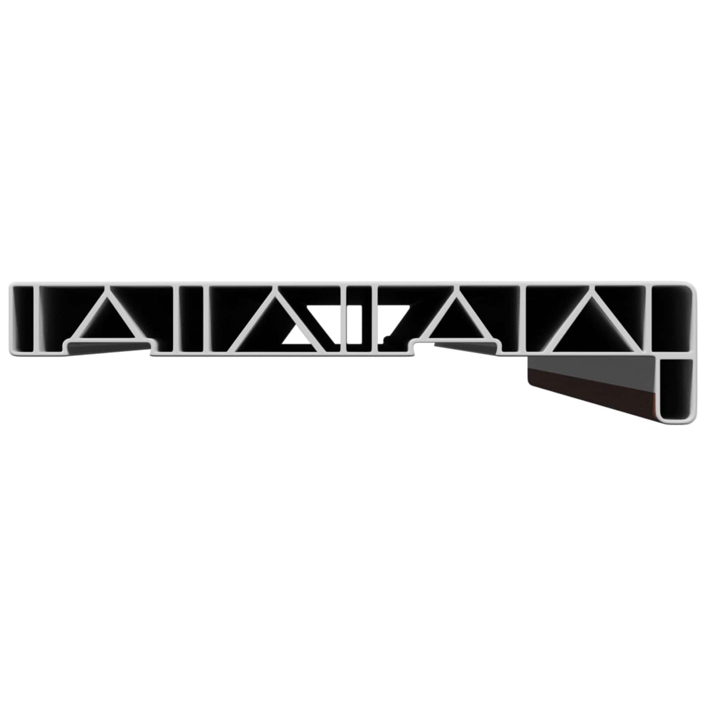 Vindueskarm Brun træ 80 x 20 x 4,5 cm PVC