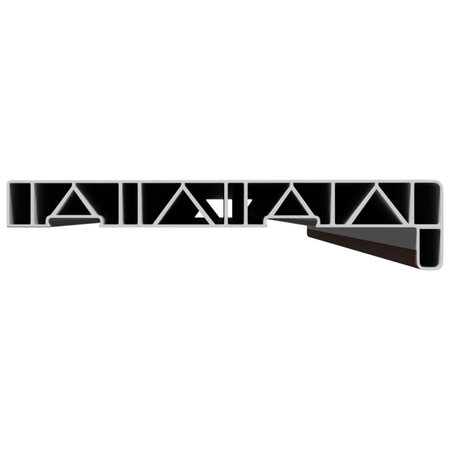 Vindueskarm Brun træ 160 x 25 x 4,5 cm PVC