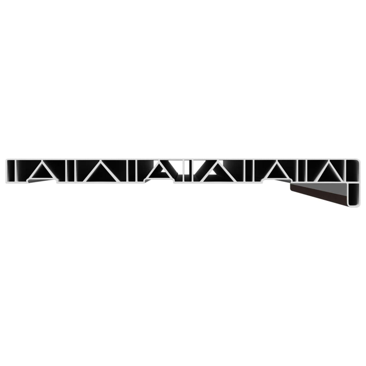 Vindueskarm Brun træ 100 x 30 x 4,5 cm PVC