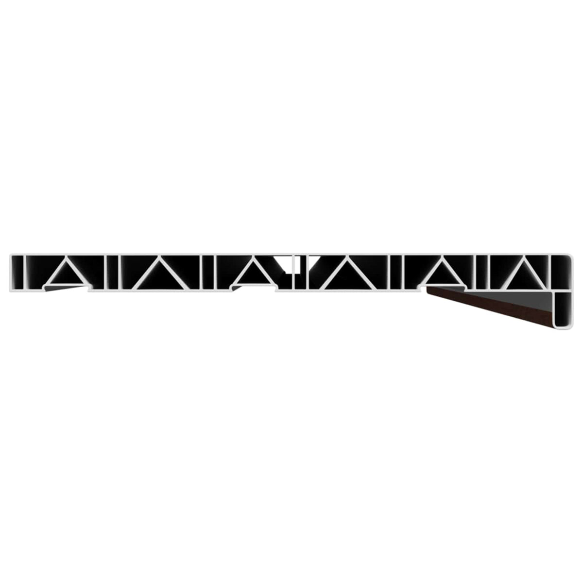 Vindueskarm Brun træ 160 x 35 x 4,5 cm PVC