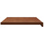 Vindueskarm Brun træ 80 x 40 x 4,5 cm PVC