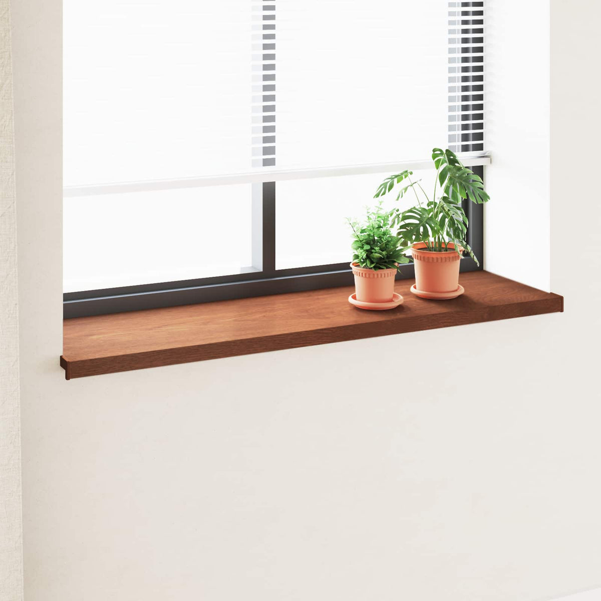 Vindueskarm Brun træ 160 x 40 x 4,5 cm PVC