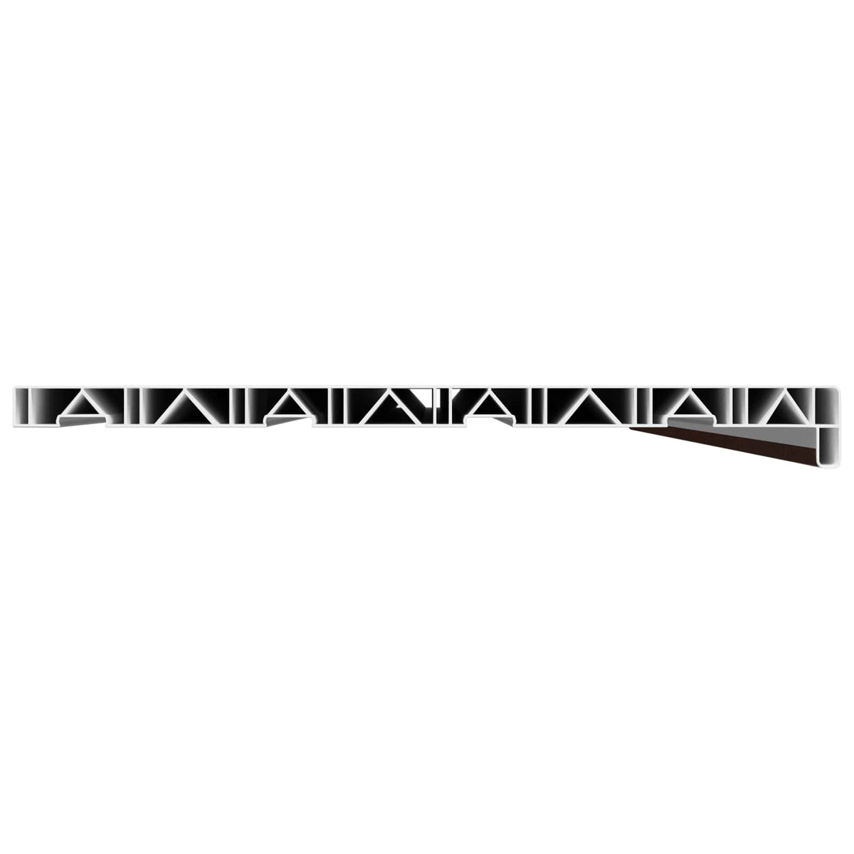 Vindueskarm Brun træ 120 x 45 x 4,5 cm PVC