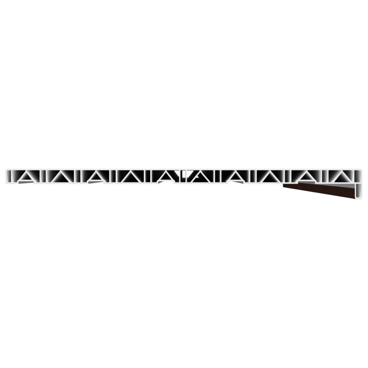 Vindueskarm Brun træ 120 x 50 x 4,5 cm PVC