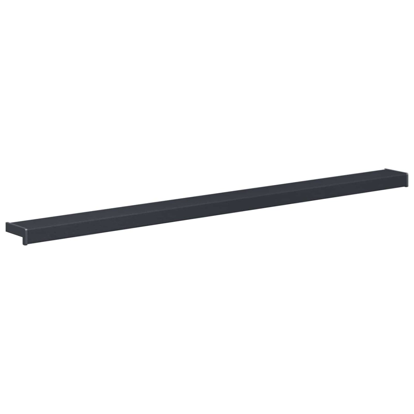 Vindueskarm Anthracit med træstruktur 120 x 10 x 4,5 cm PVC