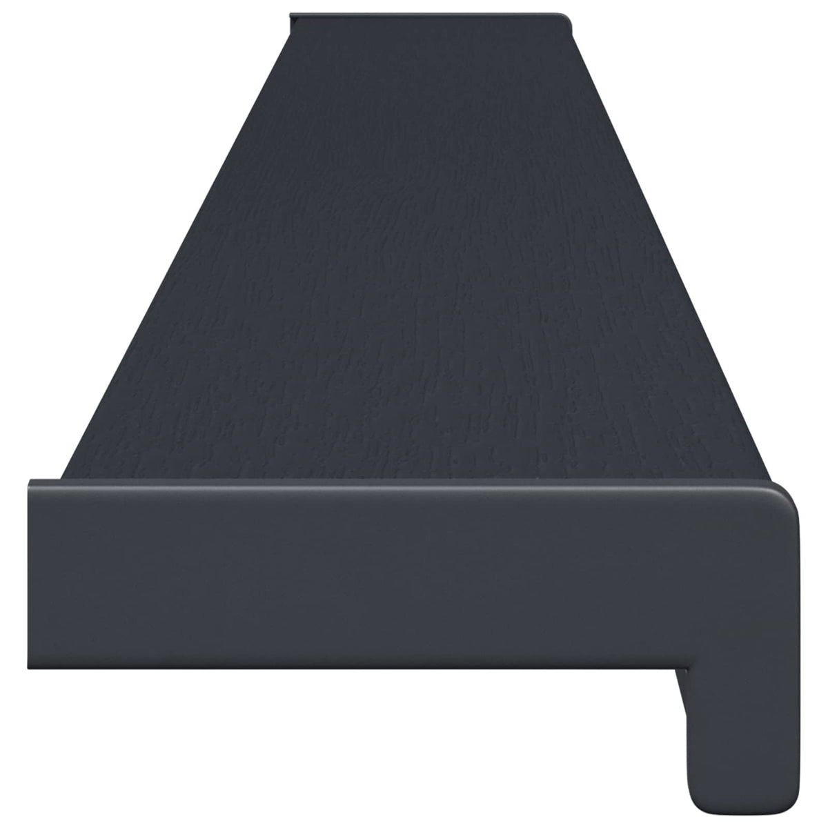 Vindueskarm Anthracit med træstruktur 120 x 10 x 4,5 cm PVC
