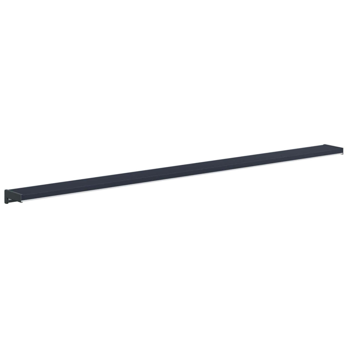 Vindueskarm Anthracit med træstruktur 140 x 10 x 4,5 cm PVC