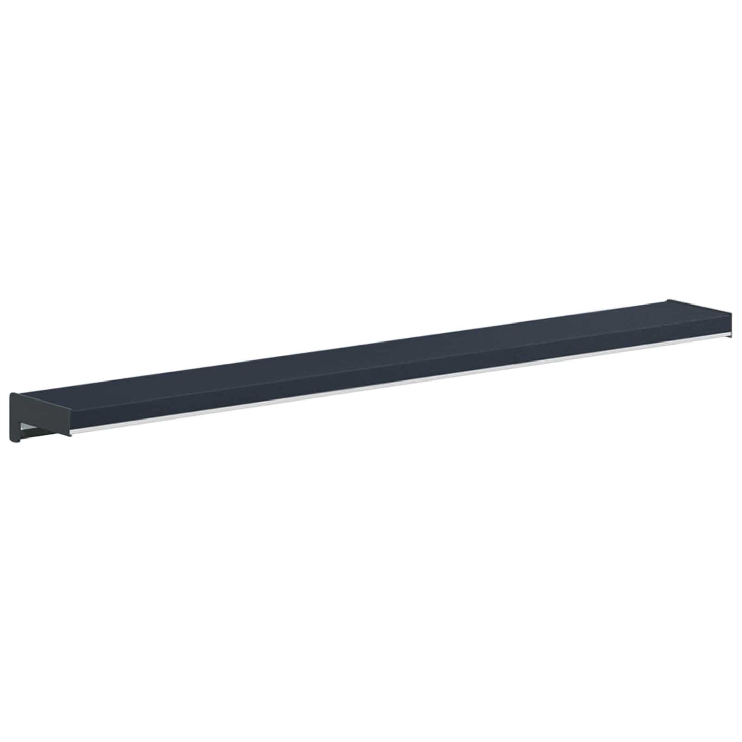 Vindueskarm Anthracit med træstruktur 80 x 15 x 4,5 cm PVC