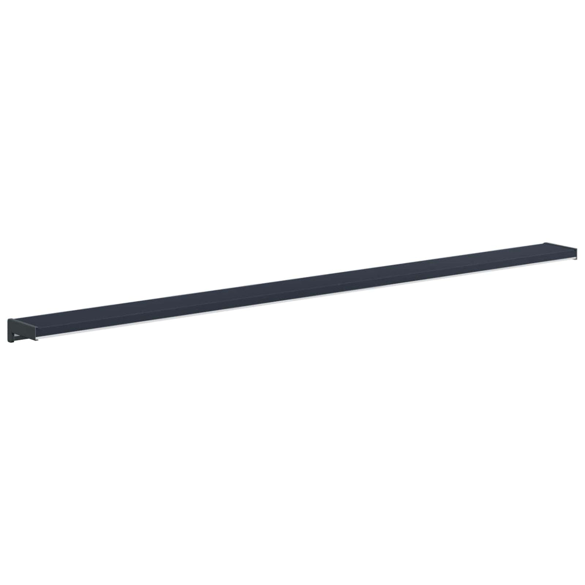 Vindueskarm Anthracit med træstruktur 120 x 15 x 4,5 cm PVC