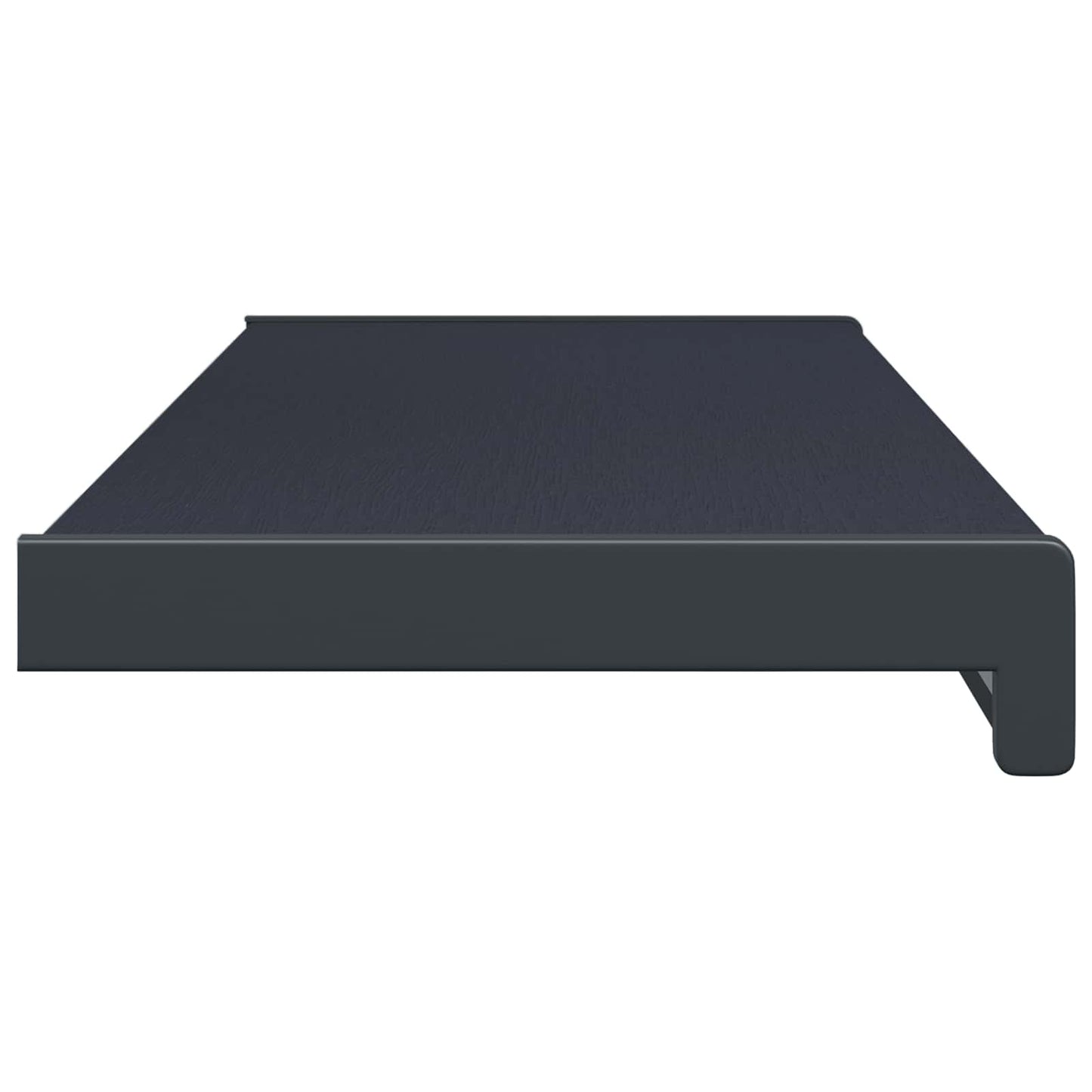 Vindueskarm Anthracit med træstruktur 60 x 20 x 4,5 cm PVC
