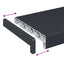 Vindueskarm Anthracit med træstruktur 60 x 25 x 4,5 cm PVC