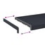 Vindueskarm Anthracit med træstruktur 140 x 30 x 4,5 cm PVC