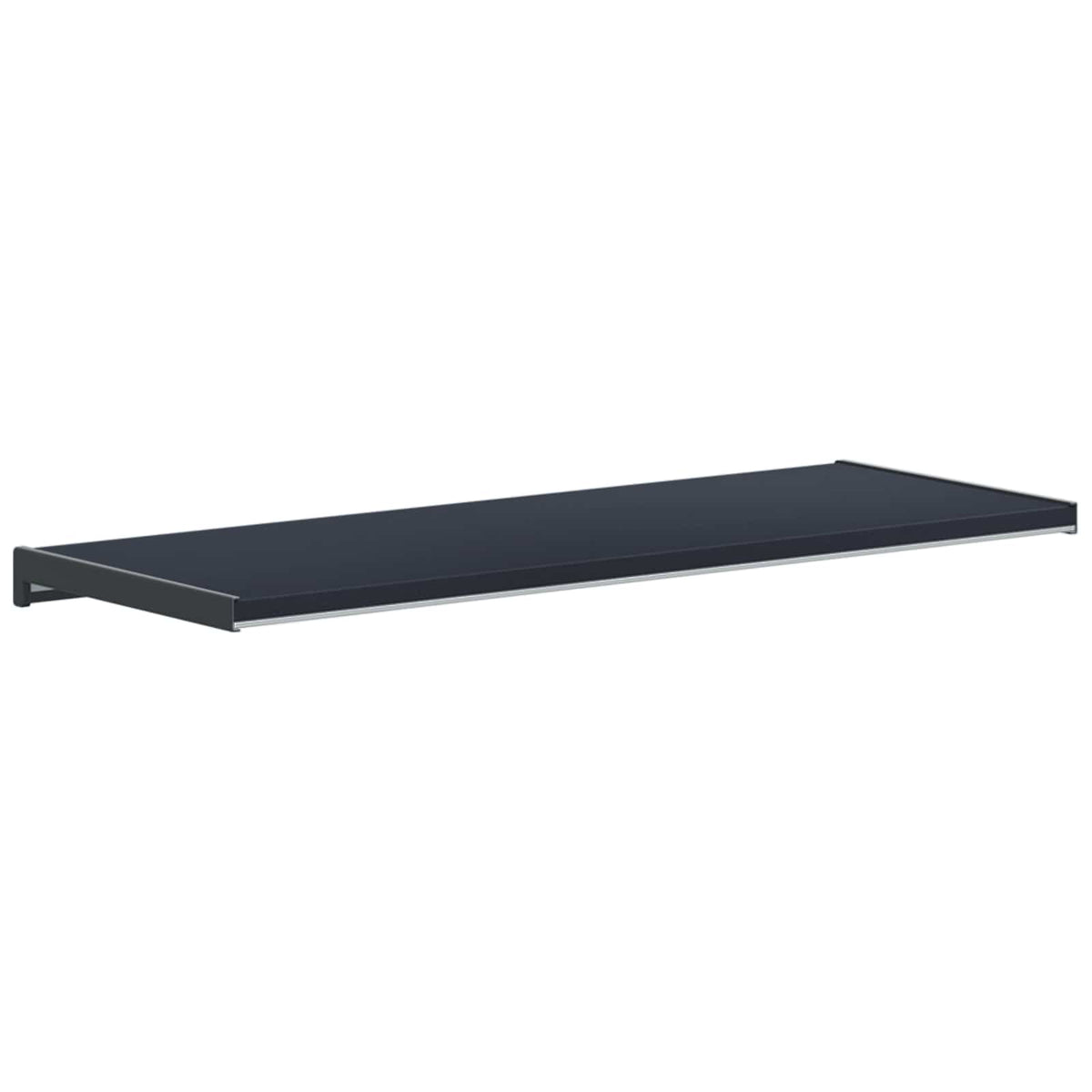 Vindueskarm Anthracit med træstruktur 100 x 35 x 4,5 cm PVC