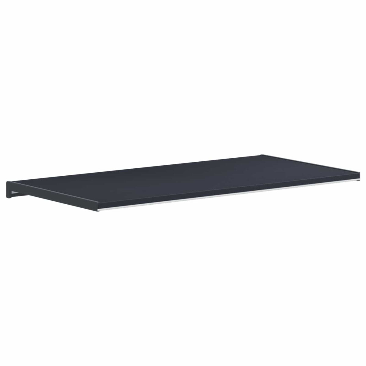 Vindueskarm Anthracit med træstruktur 80 x 40 x 4,5 cm PVC