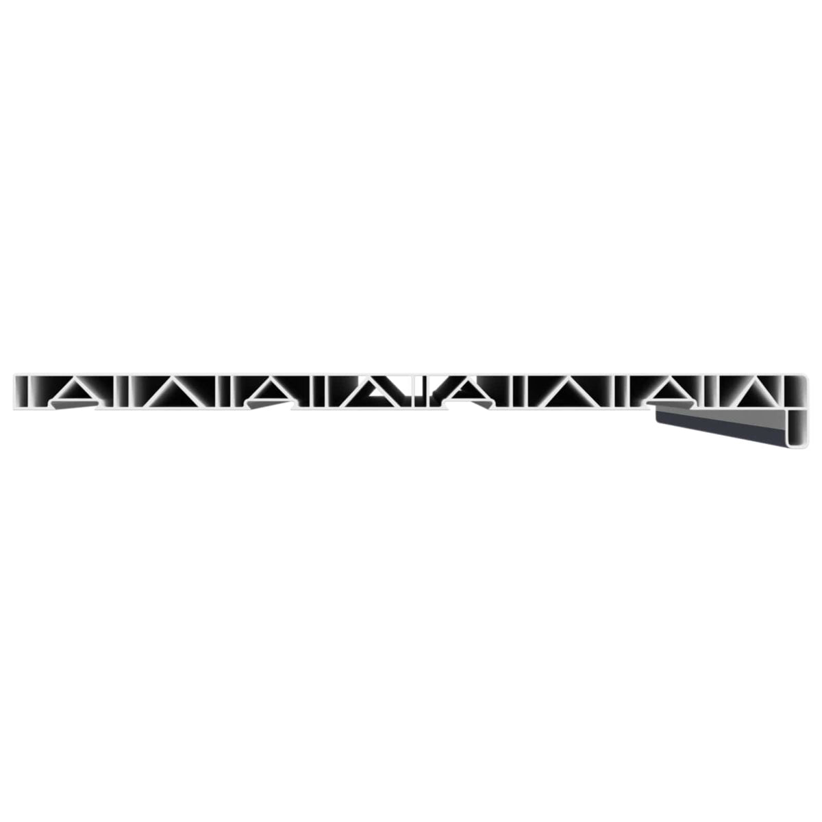 Vindueskarm Anthracit med træstruktur 100 x 40 x 4,5 cm PVC