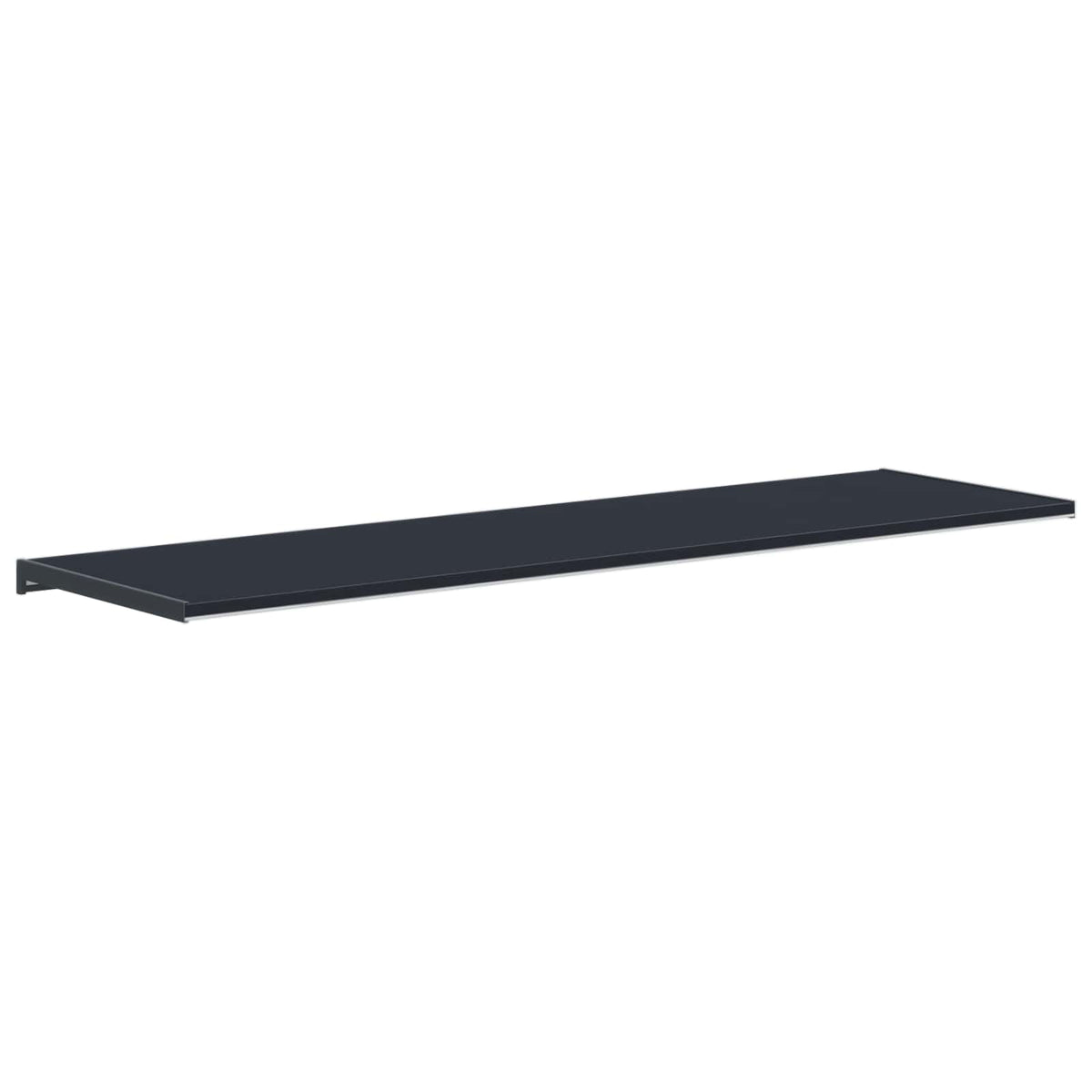 Vindueskarm Anthracit med træstruktur 140 x 45 x 4,5 cm PVC