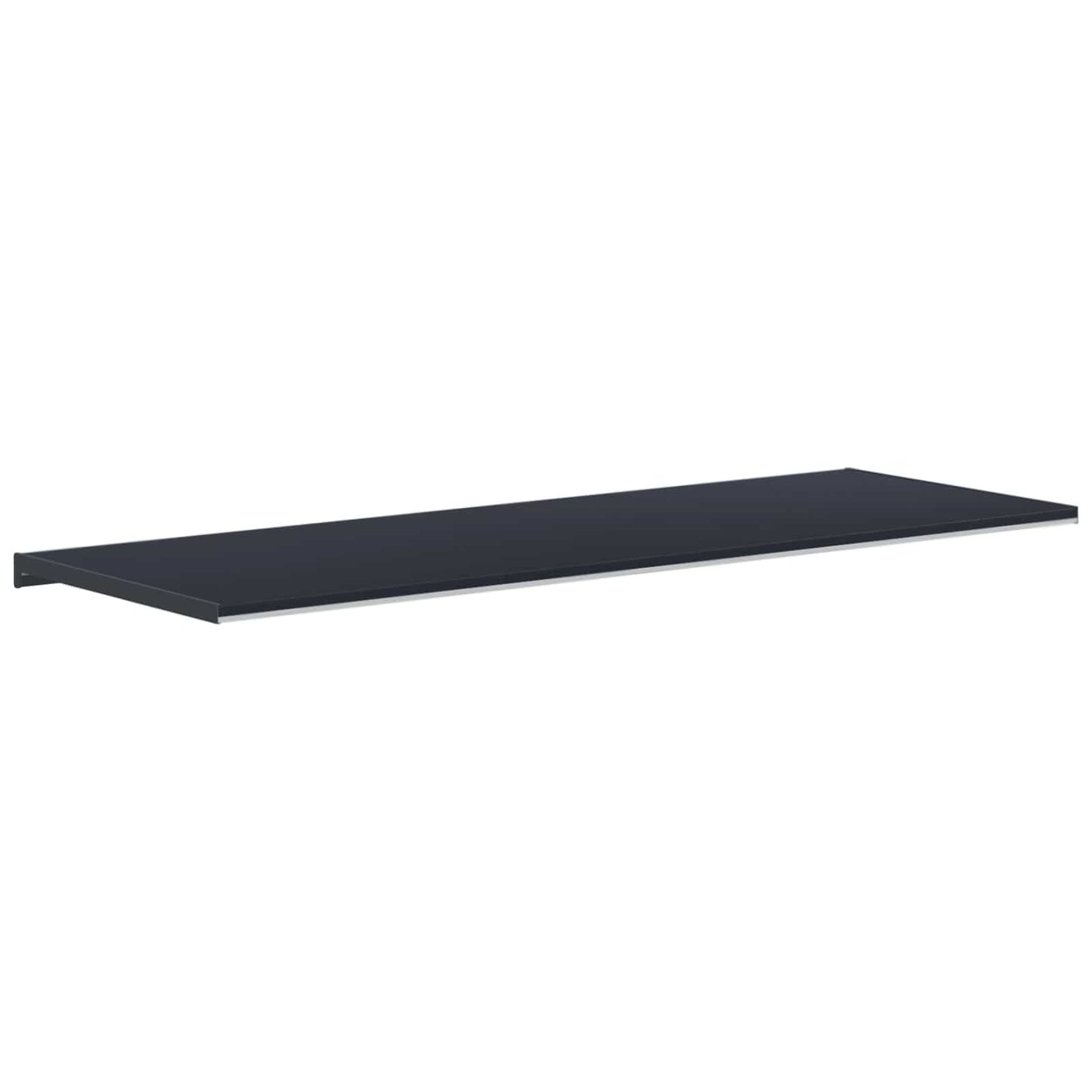 Vindueskarm Anthracit med træstruktur 120 x 50 x 4,5 cm PVC