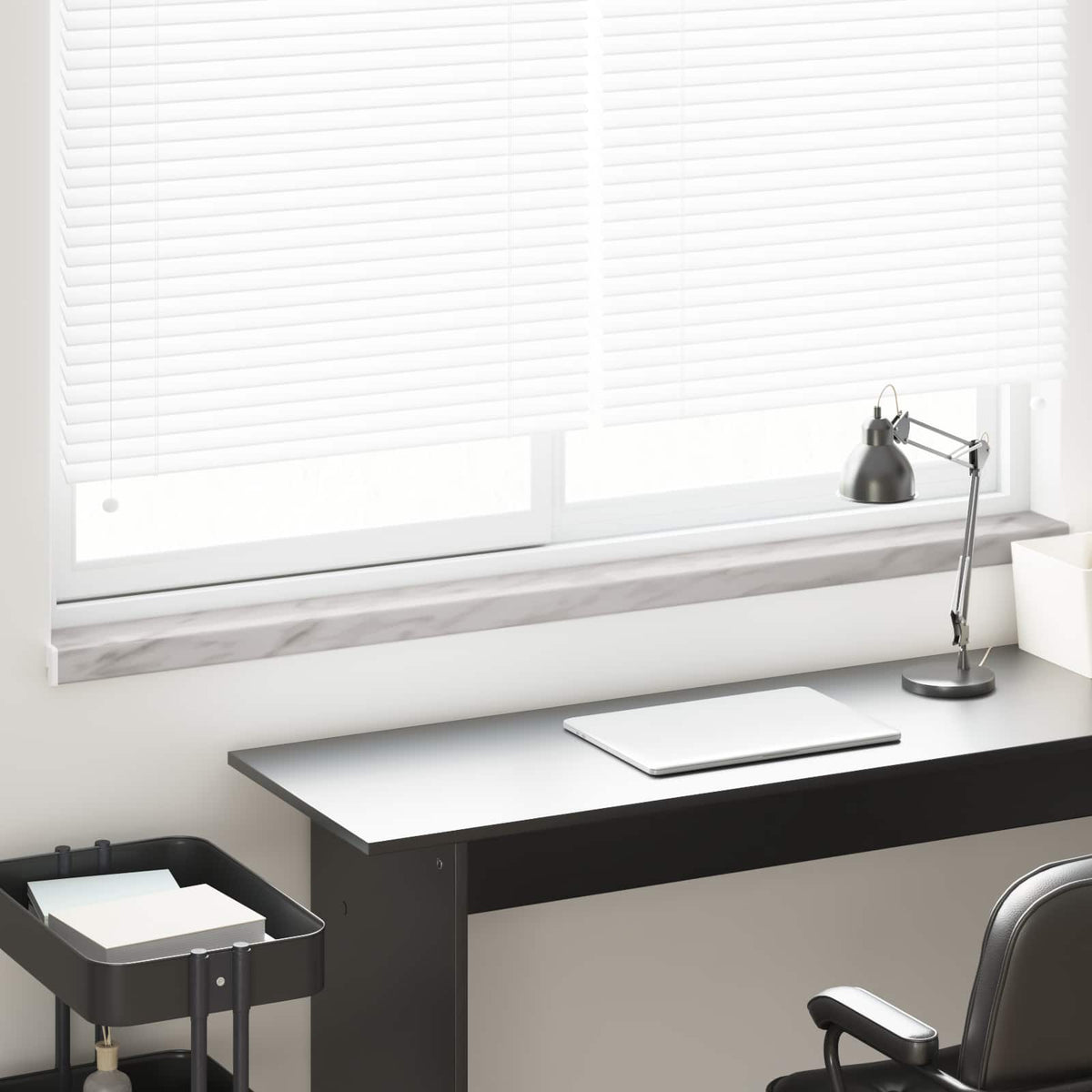 Vindueskarm Marmor tekstur 120 x 10 x 4,5 cm PVC