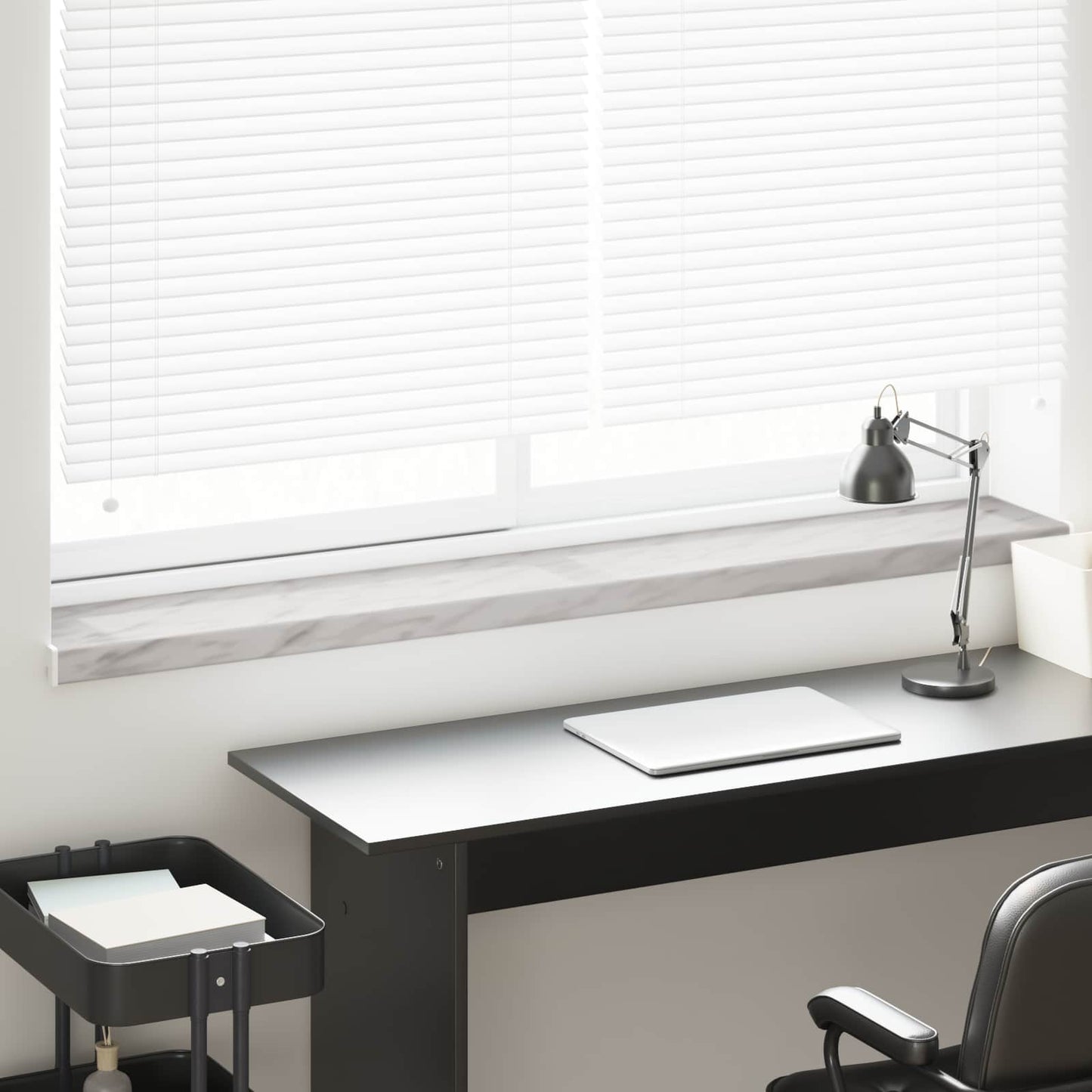 Vindueskarm Marmor tekstur 140 x 20 x 4,5 cm PVC