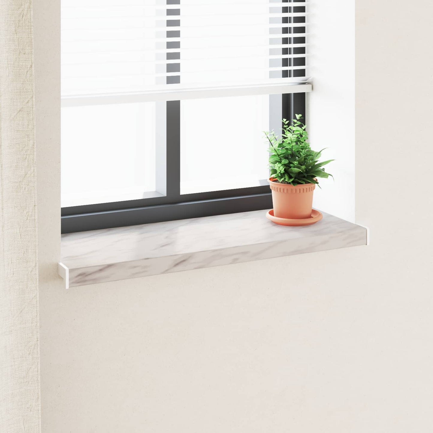 Vindueskarm Marmor tekstur 100 x 30 x 4,5 cm PVC