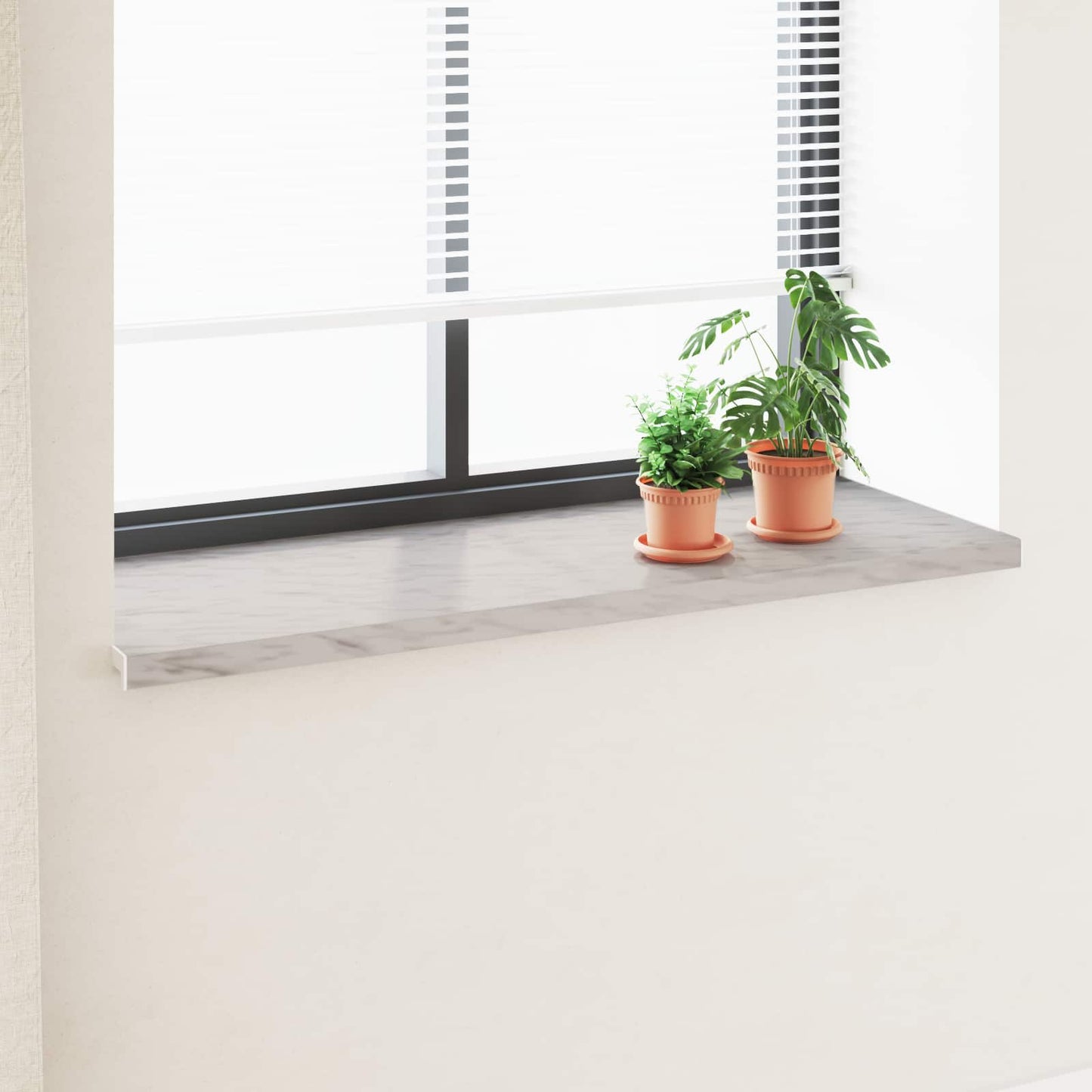 Vindueskarm Marmor tekstur 160 x 50 x 4,5 cm PVC
