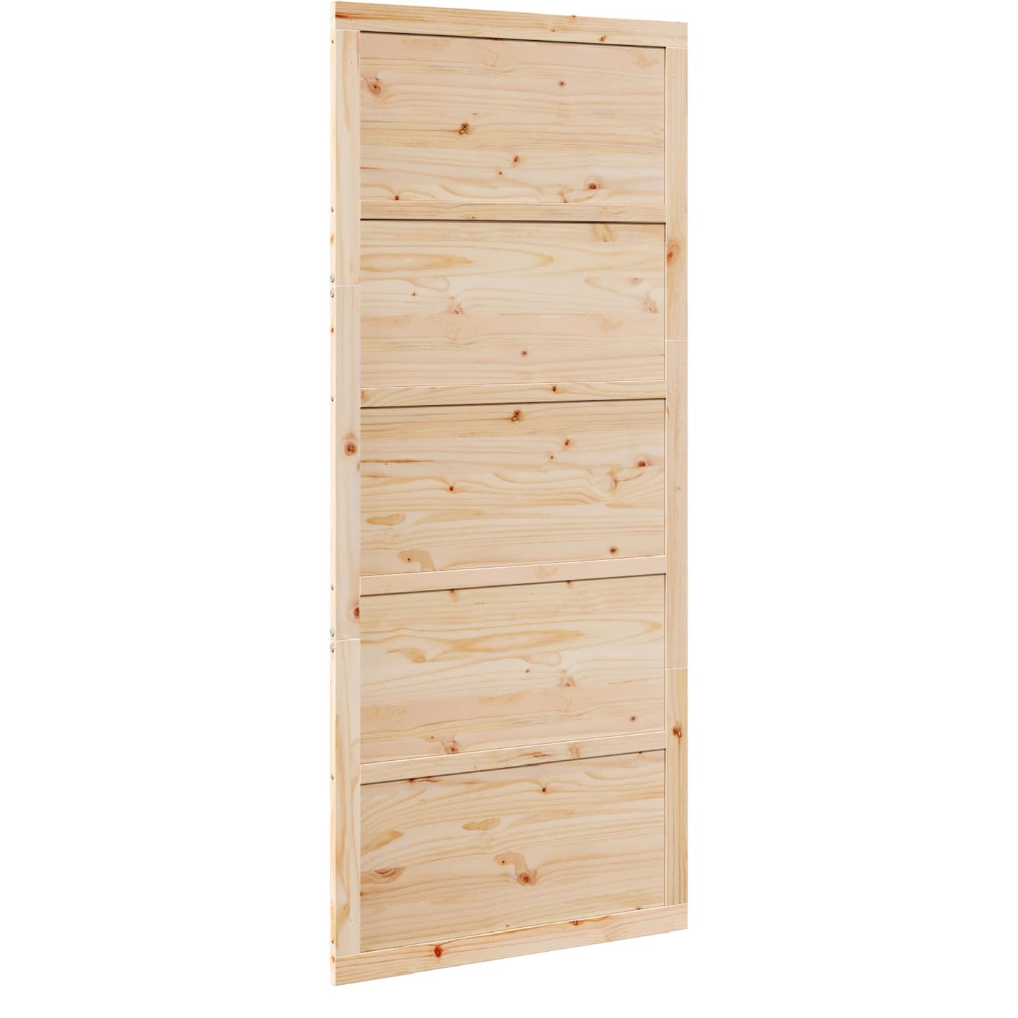 Ladedør 100 x 2,5 x 208 cm Massivt fyrretræ Naturfarvet