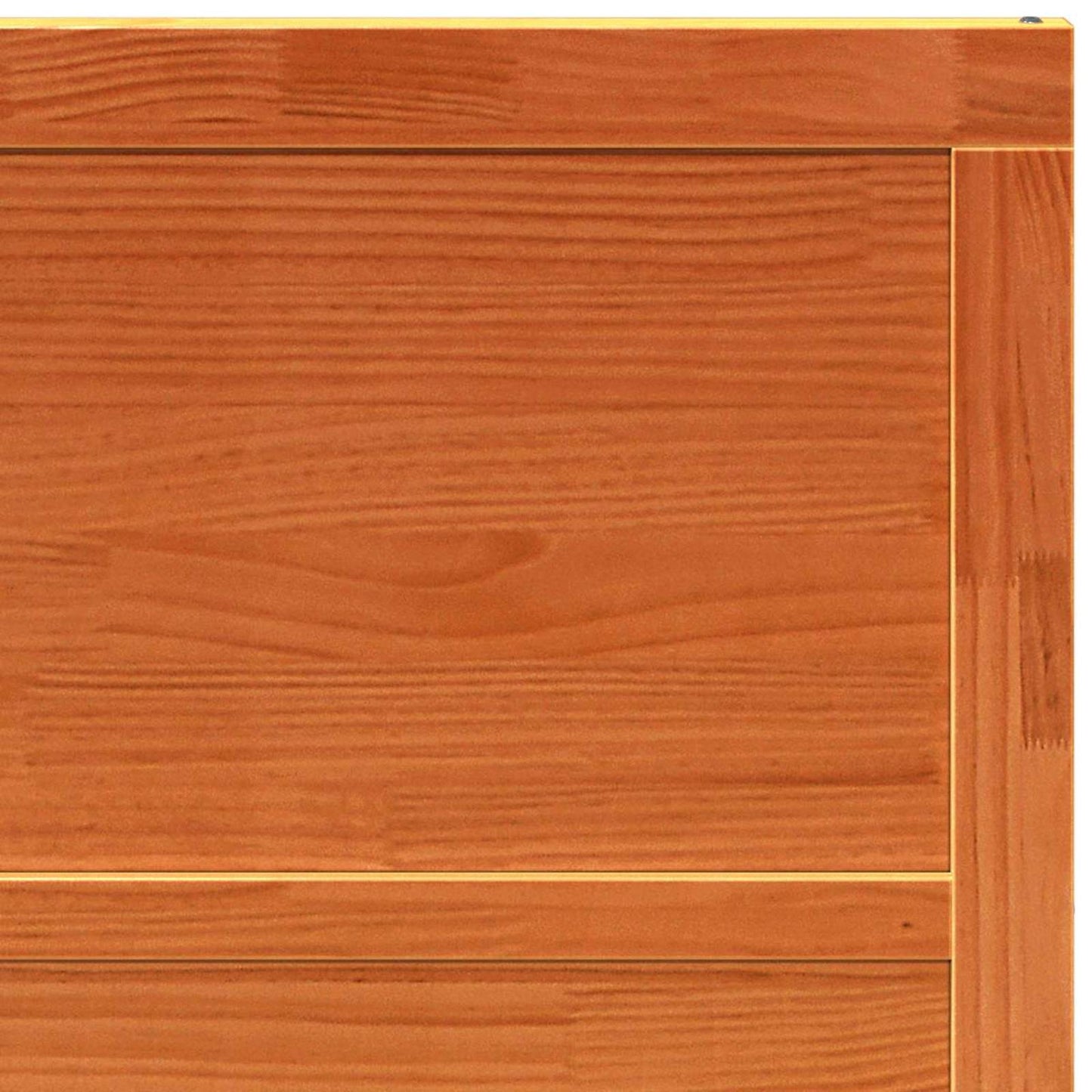 Ladedør 100 x 2,5 x 208 cm Massivt fyrretræ Voksbrun