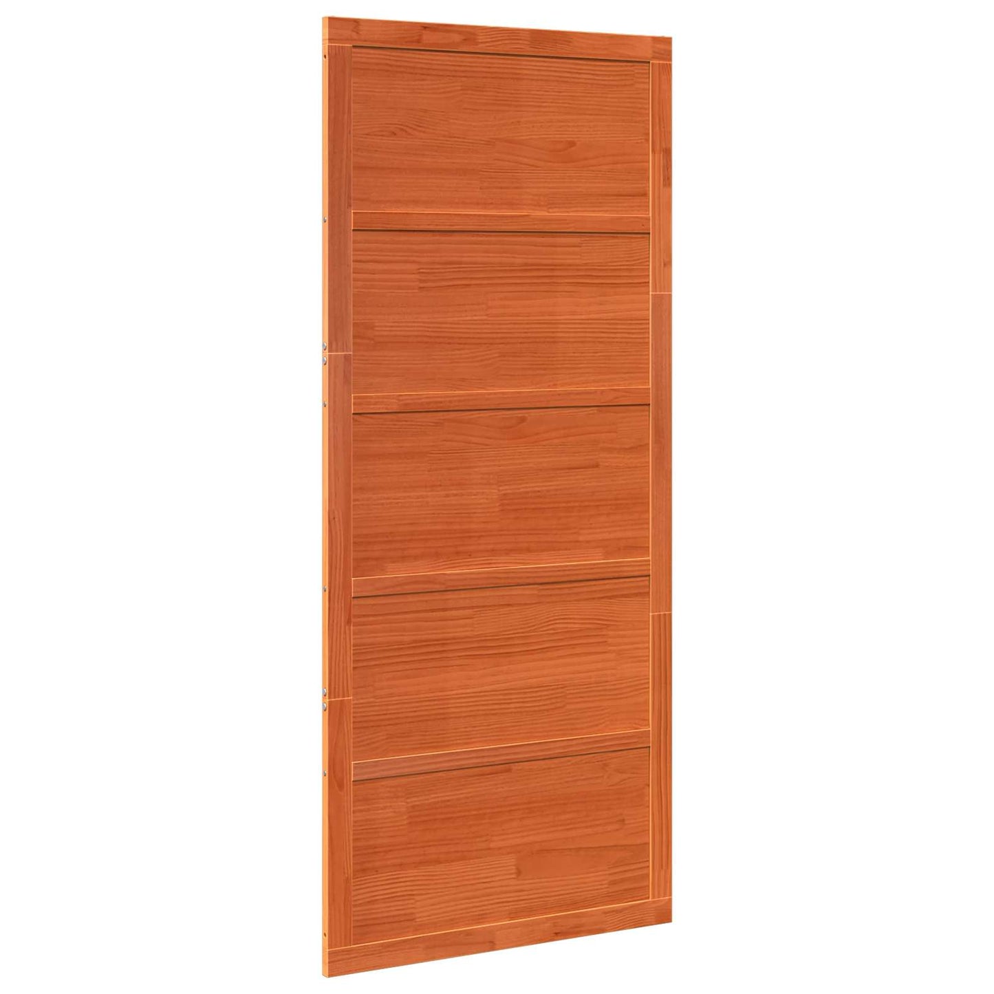 Ladedør 100 x 2,5 x 208 cm Massivt fyrretræ Voksbrun