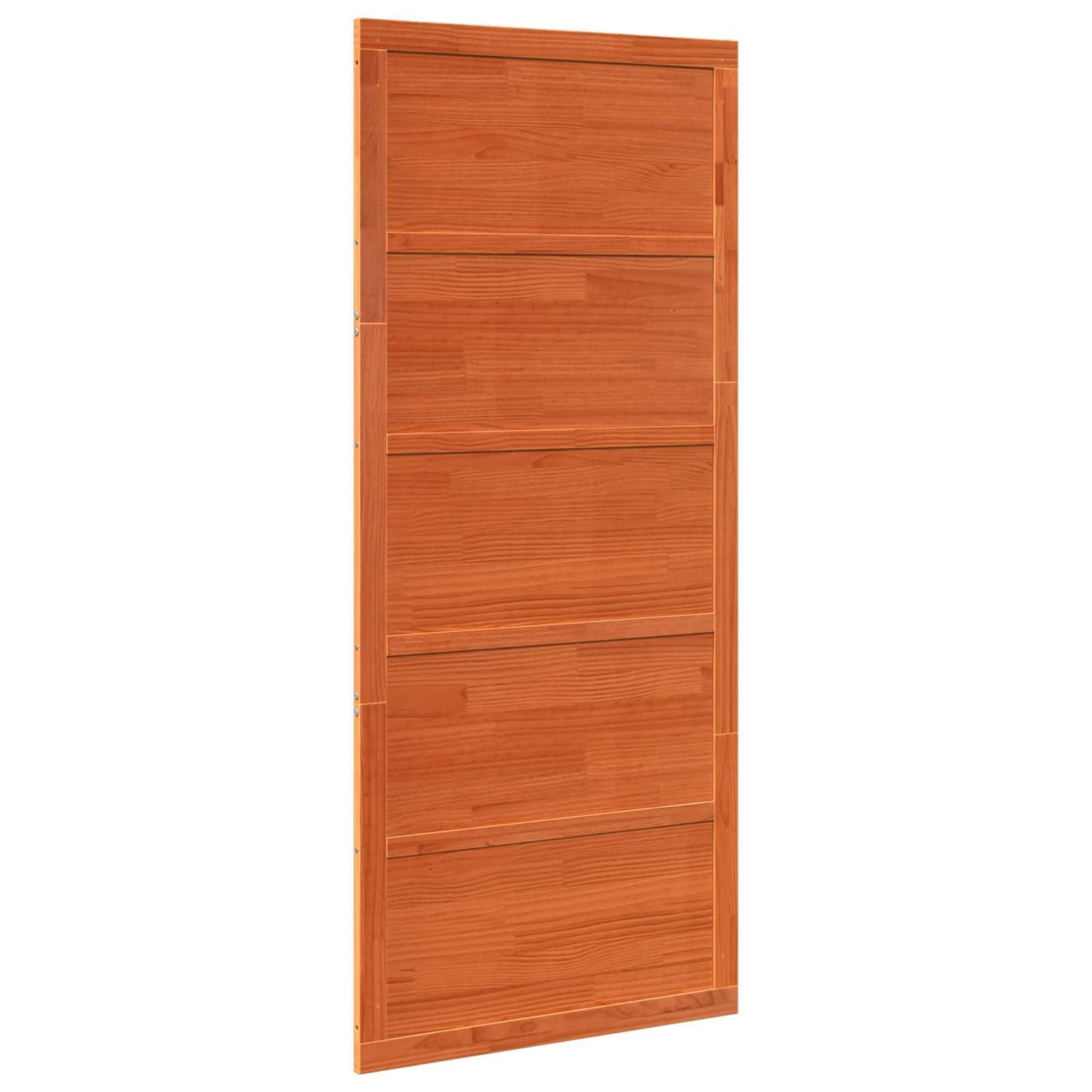 Ladedør 100 x 2,5 x 208 cm Massivt fyrretræ Voksbrun