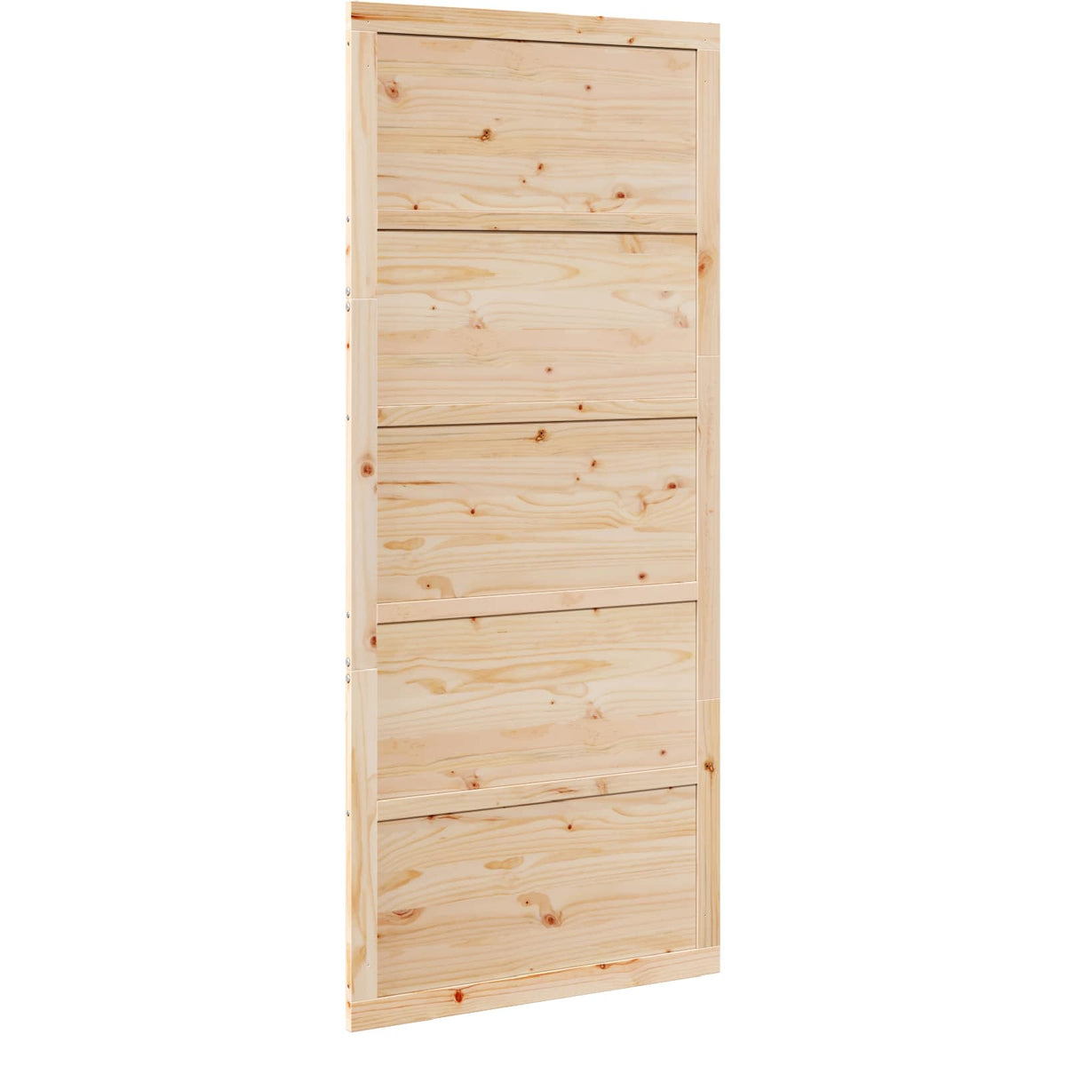 Ladedør 80 x 2,5 x 208 cm Massivt fyrretræ Naturfarvet
