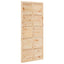 Ladedør 90 x 2,5 x 208 cm Massivt fyrretræ Naturfarvet
