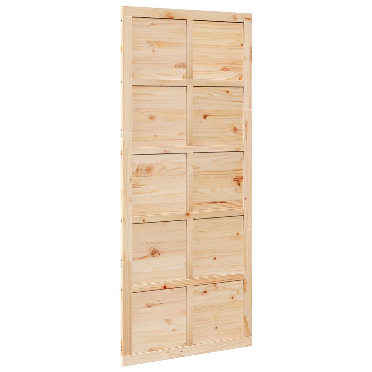 Ladedør 80 x 2,5 x 208 cm Massivt fyrretræ Naturfarvet