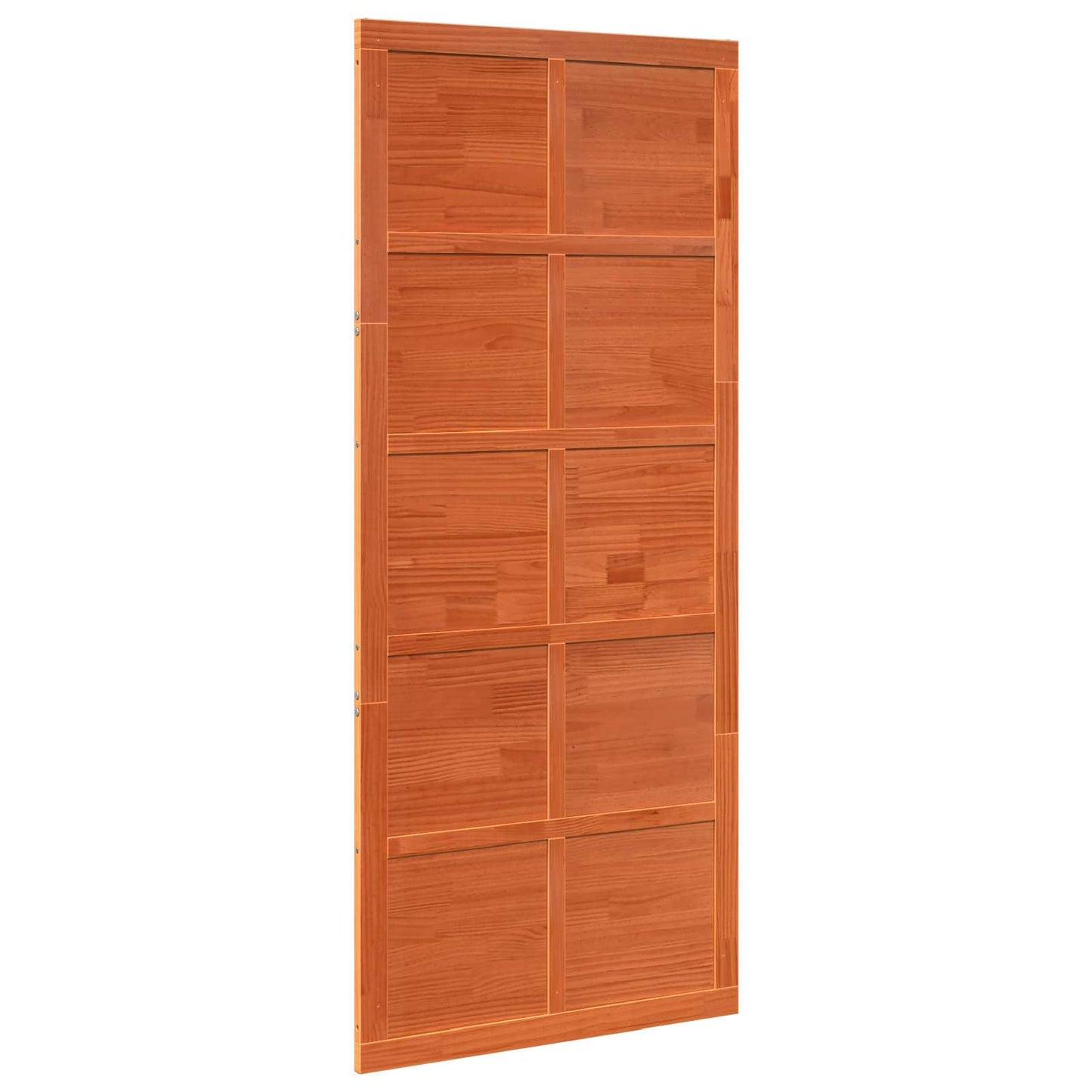 Ladedør 80 x 2,5 x 208 cm Massivt fyrretræ Voksbrun