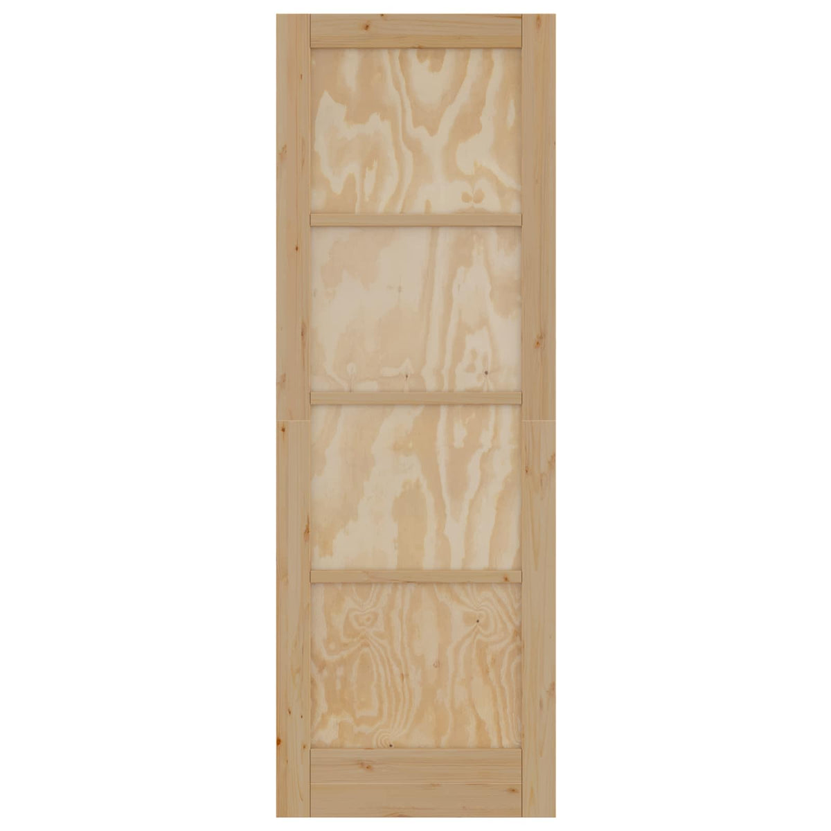 Indvendig Dør 73,5 x 211 cm Krydsfinér Naturfarvet