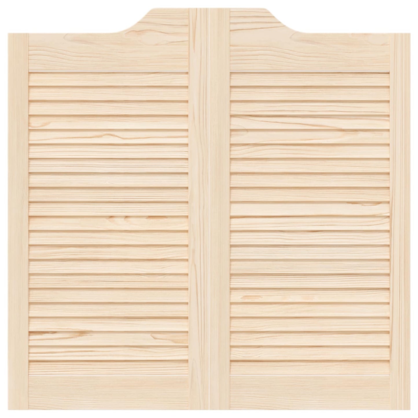 Svingdøre 80 x 40 cm Massivt fyrretræ Naturfarvet