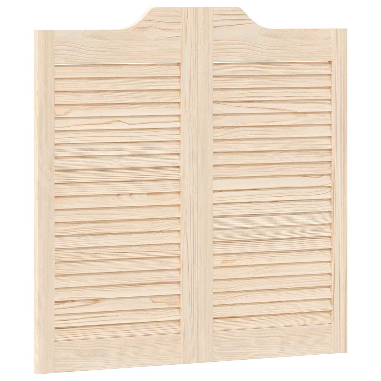 Svingdøre 2 stk. 80 x 40 cm Massivt fyrretræ Naturfarvet
