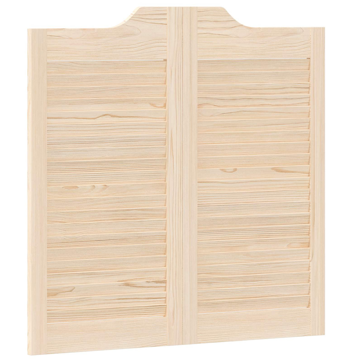 Svingdøre 2 stk. 80 x 40 cm Massivt fyrretræ Naturfarvet