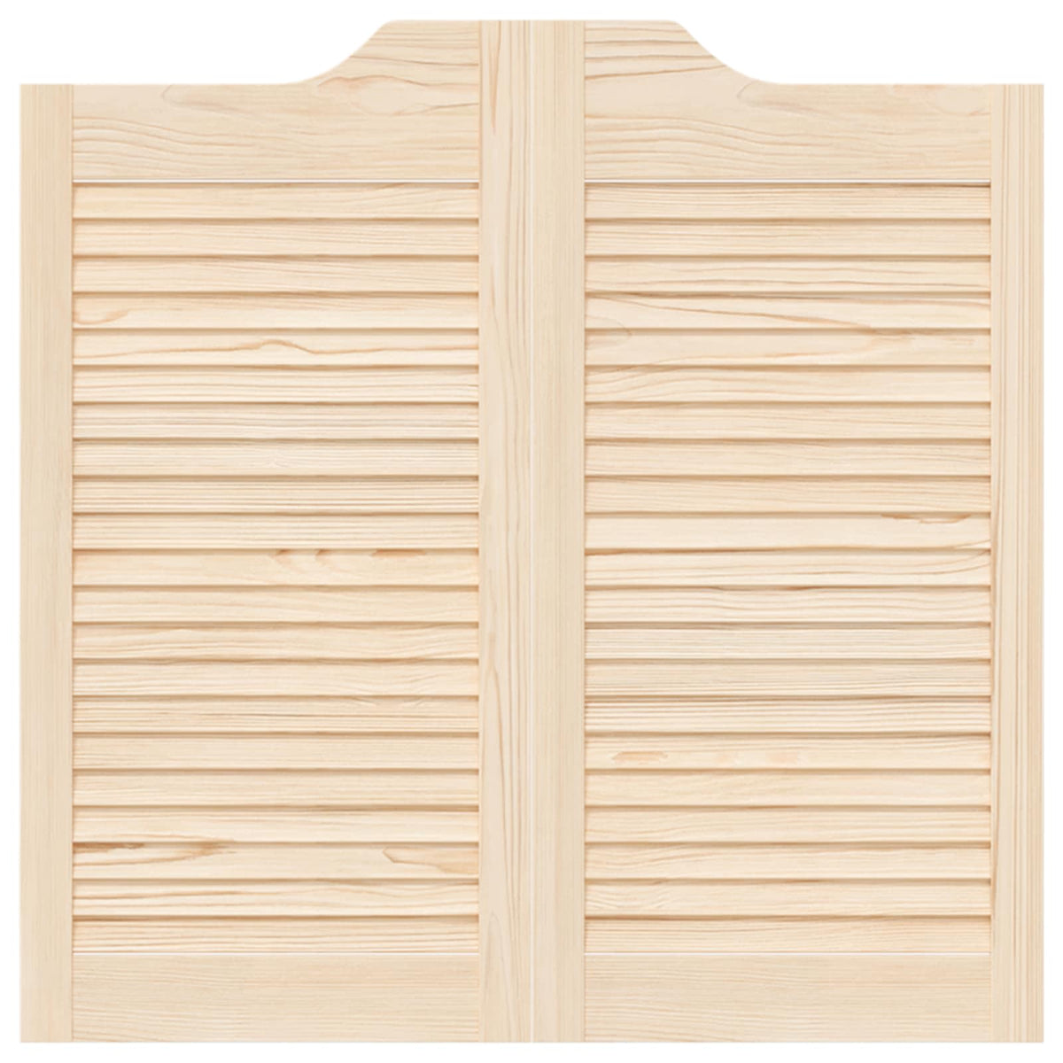 Svingdøre 2 stk. 80 x 40 cm Massivt fyrretræ Naturfarvet
