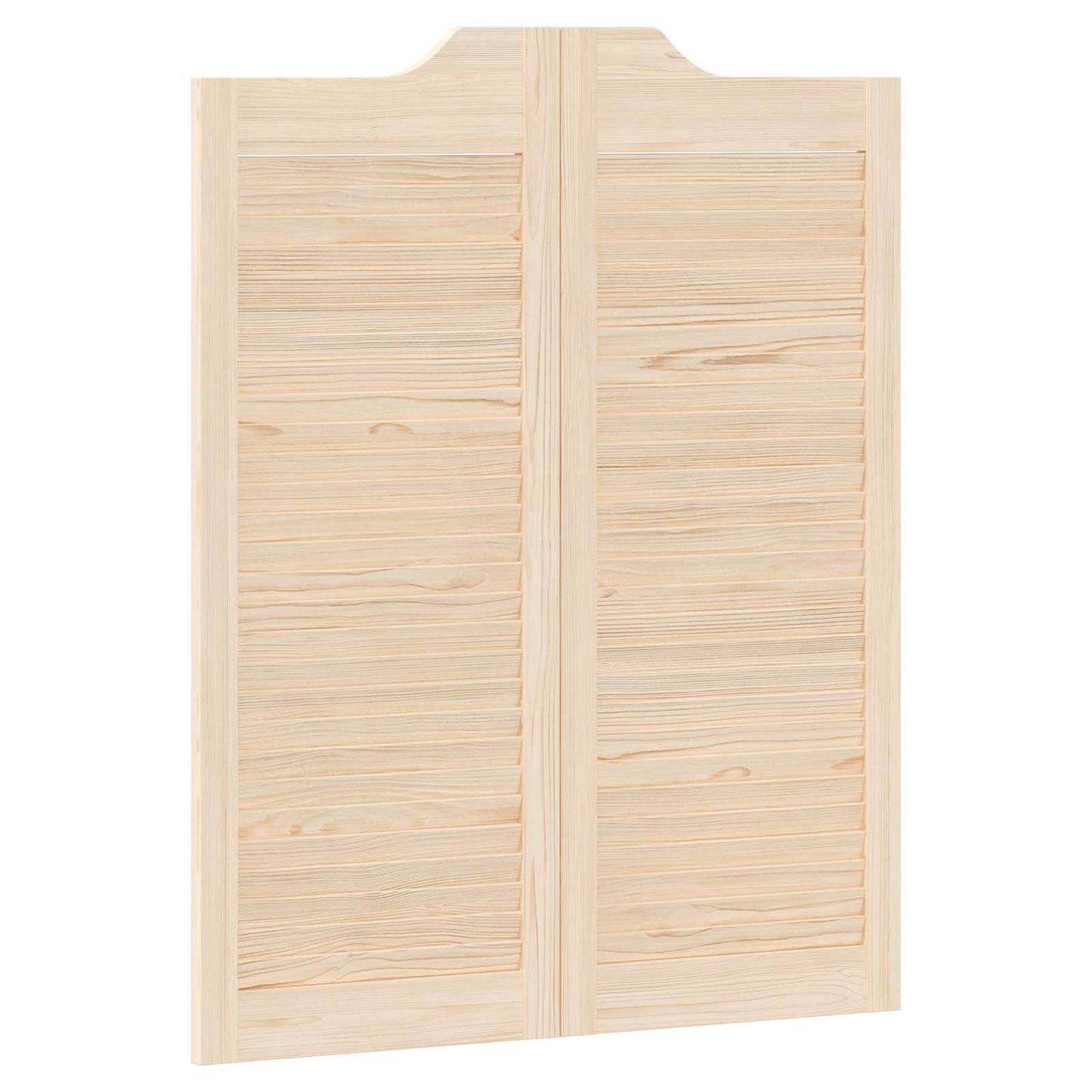 Svingdøre 100 x 40 cm Massivt fyrretræ Naturfarvet