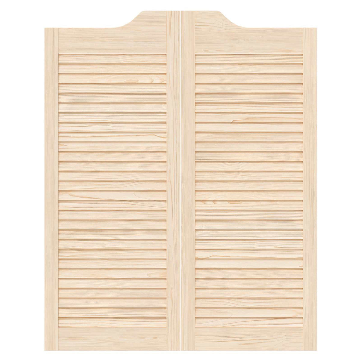 Svingdøre 100 x 40 cm Massivt fyrretræ Naturfarvet