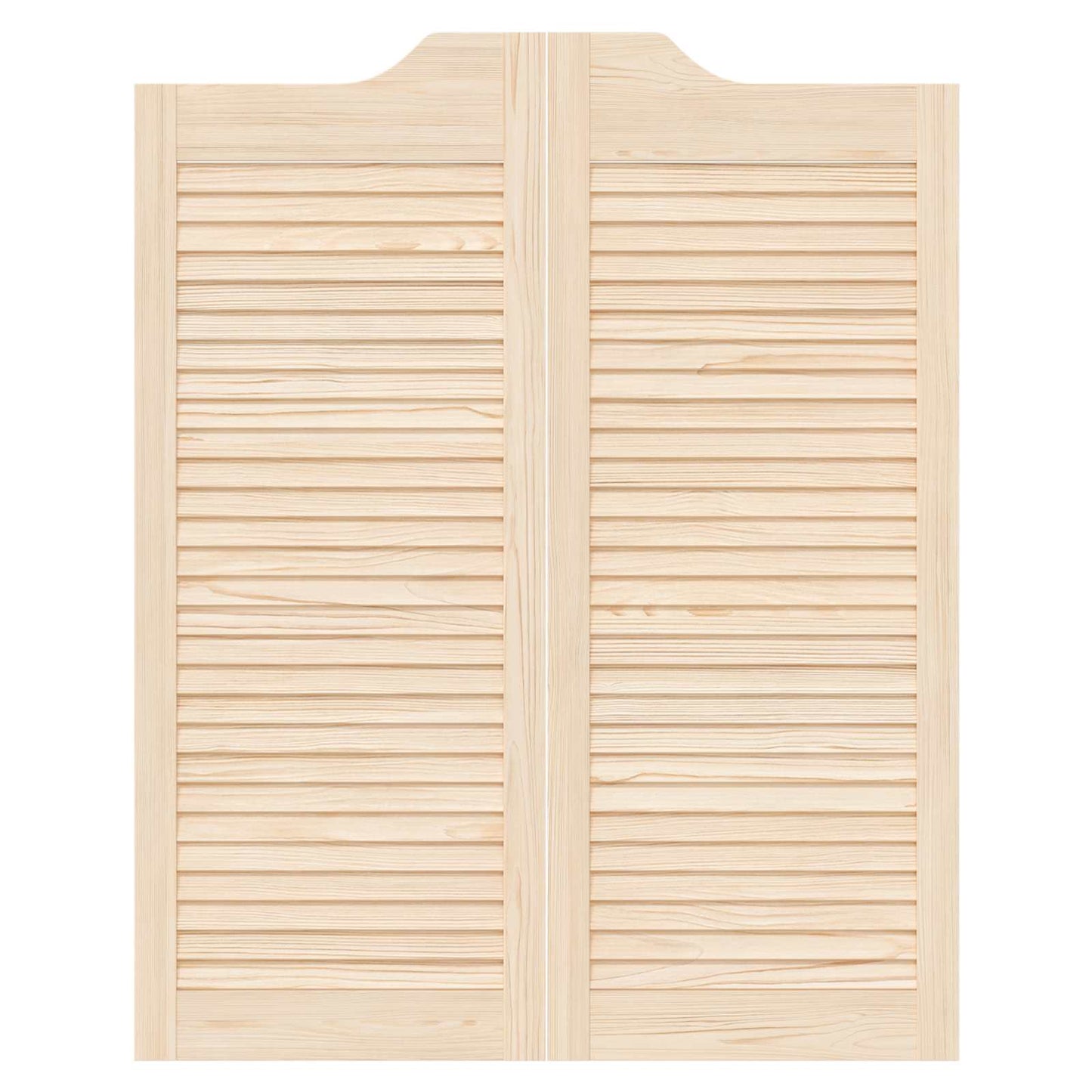 Svingdøre 2 stk. 100 x 40 cm Massivt fyrretræ Naturfarvet