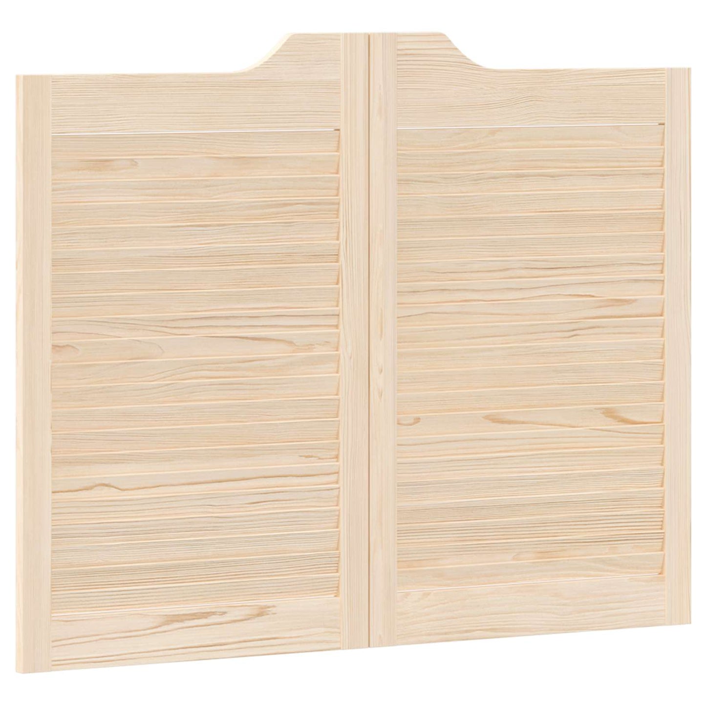 Svingdøre 80 x 50 cm Massivt fyrretræ Naturfarvet