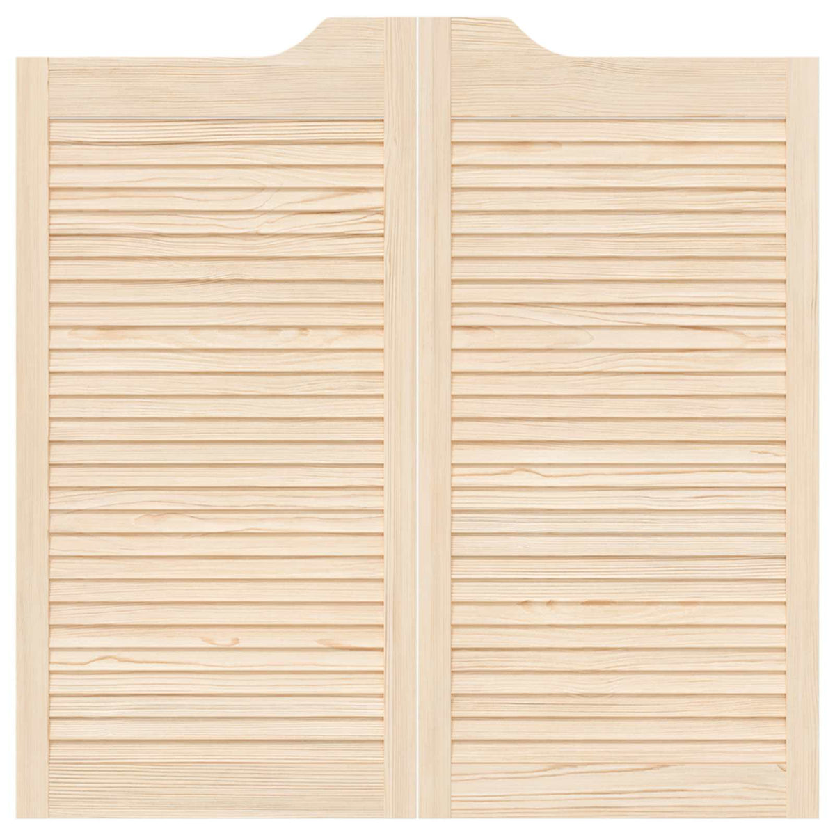 Svingdøre 100 x 50 cm Massivt fyrretræ Naturfarvet