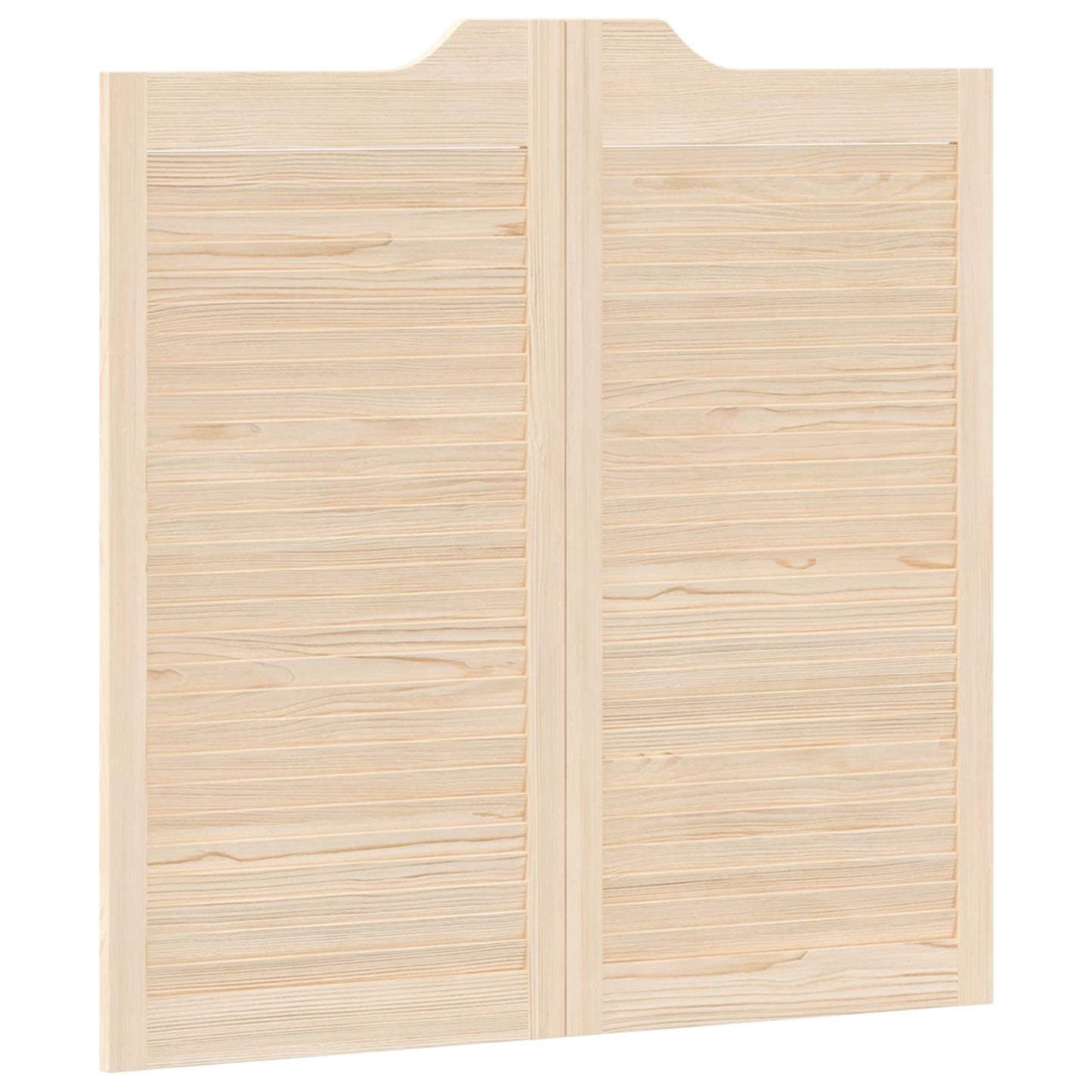 Svingdøre 2 stk. 100 x 50 cm Massivt fyrretræ Naturfarvet