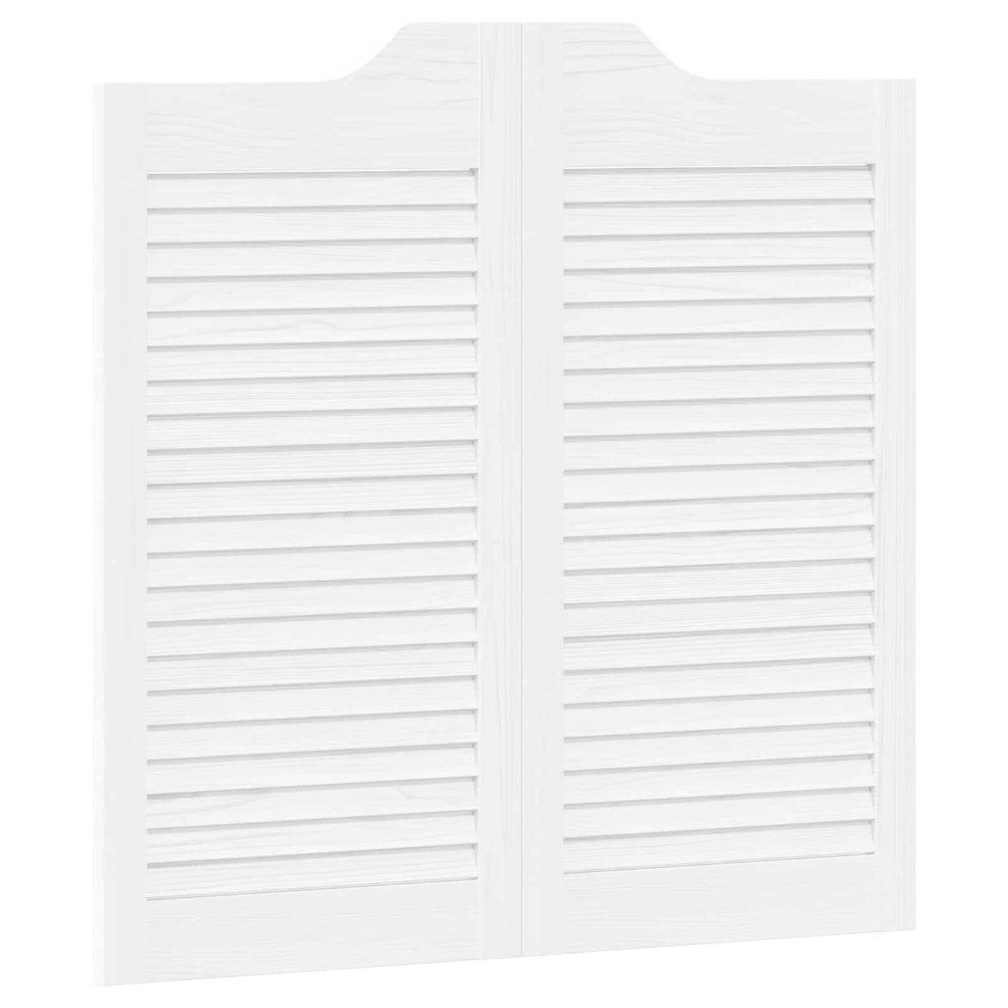 Svingdøre 80 x 40 cm Massivt fyrretræ Hvid